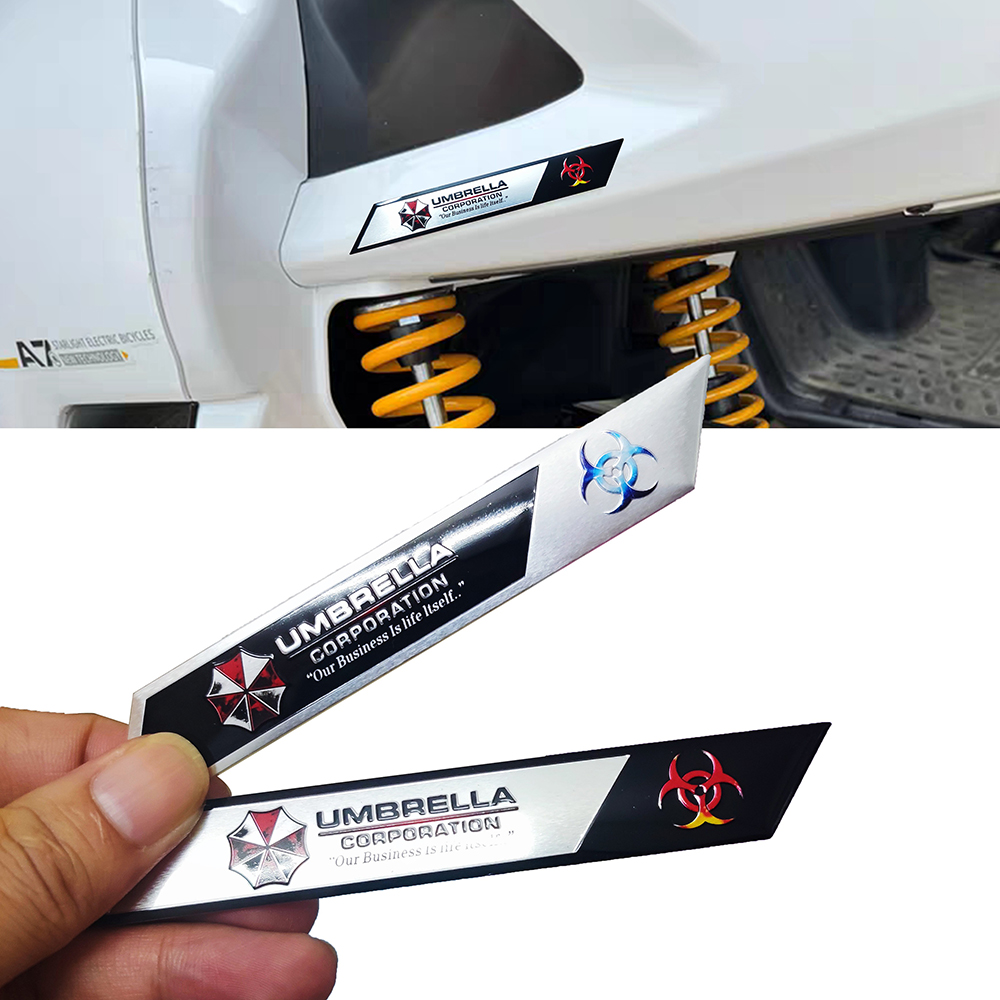 Umbrella 3D Metal Car Stickers - Motorcycle Gear Logo review and price