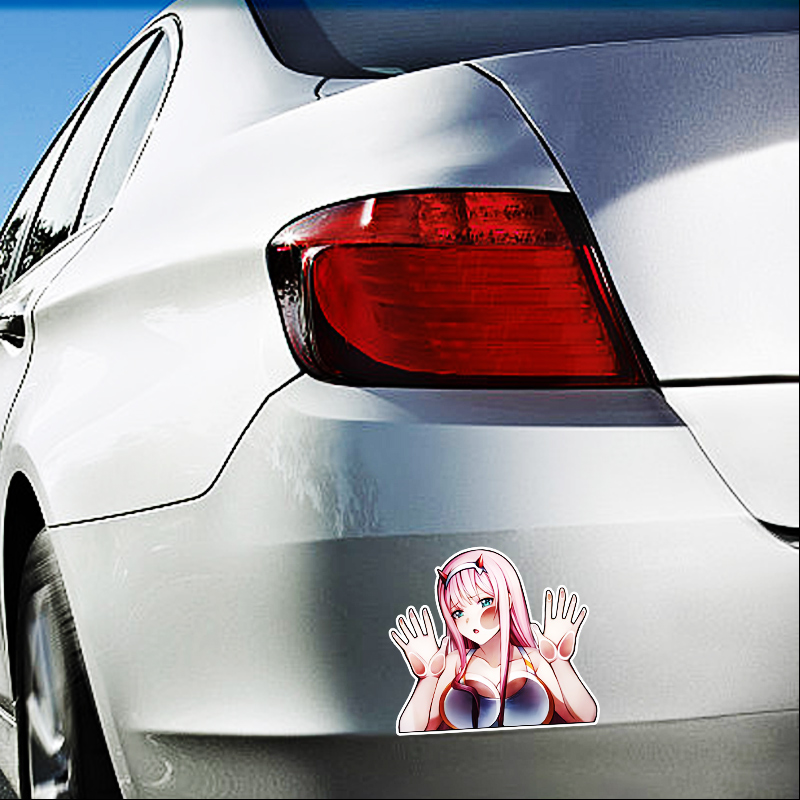 Zero Two Windows Car Stickers  - Motorcycle Gear Pattern review and price