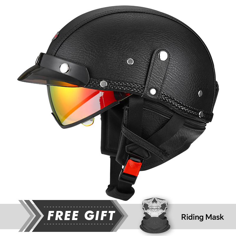 DOT Approved Men Women Half Fa - Motorcycle Gear In Store review and price