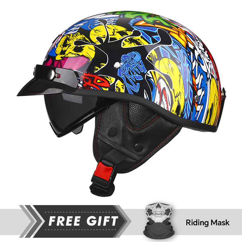 Half Motorcycle Helmet DOT ECE - Motorcycle Gear In Store review and price