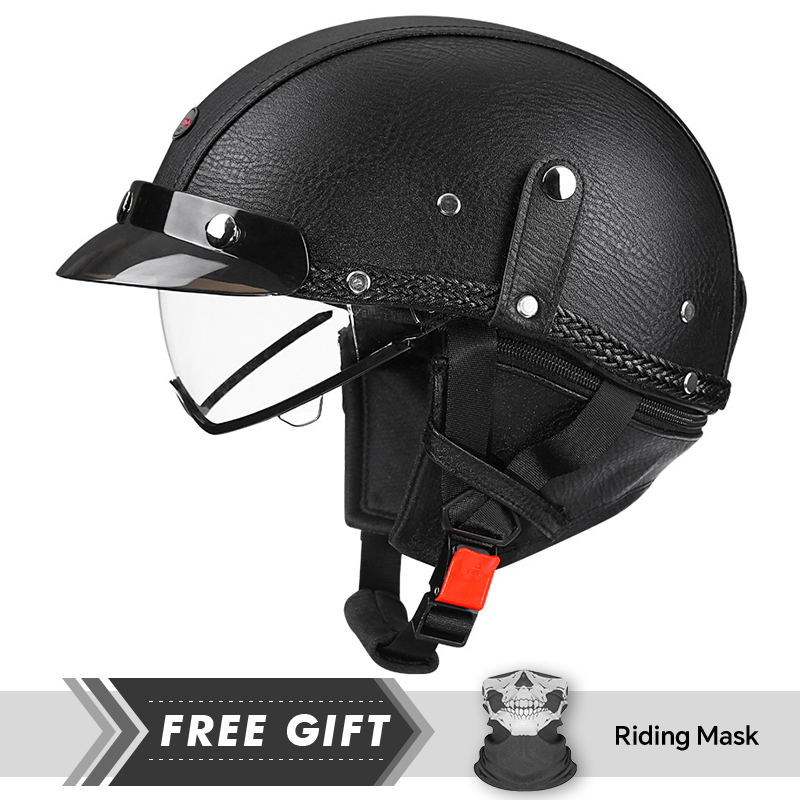 Men's Retro Motorcycle Half He - Motorcycle Gear In Store review and price