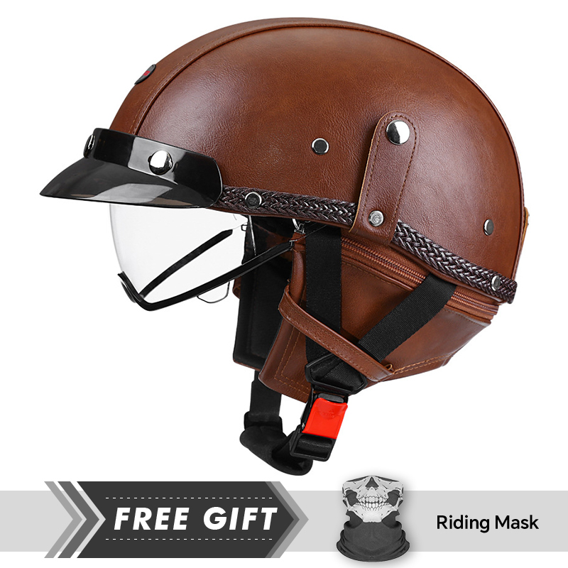 Men's Retro Motorcycle Half He - Motorcycle Gear In Store review and price