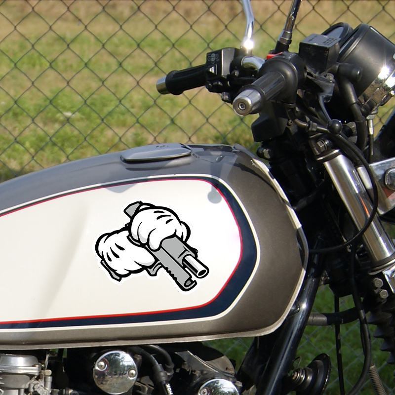 Buy Handlebar Gun And Stick-It - Motorcycle Gear Pattern review and price